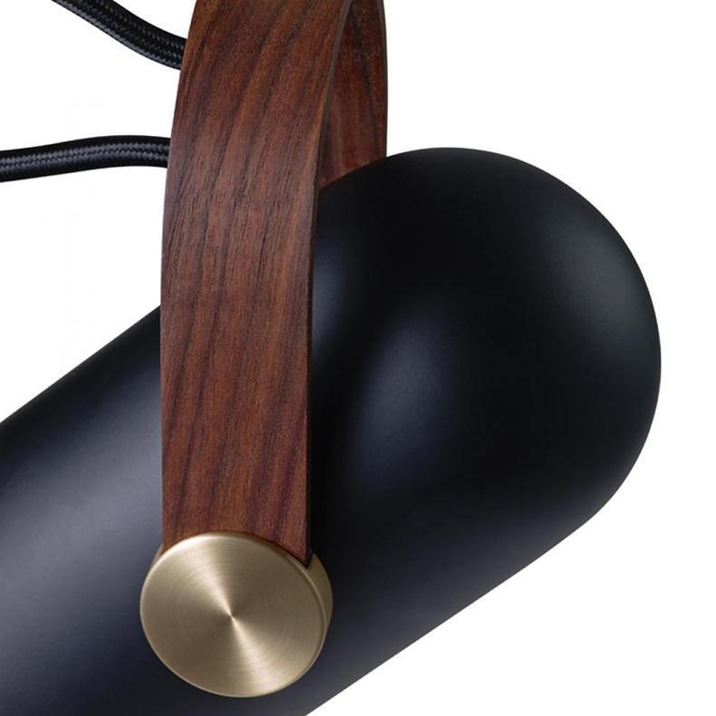 Sleek Mid-Century Pendant Light with Rotating Head
