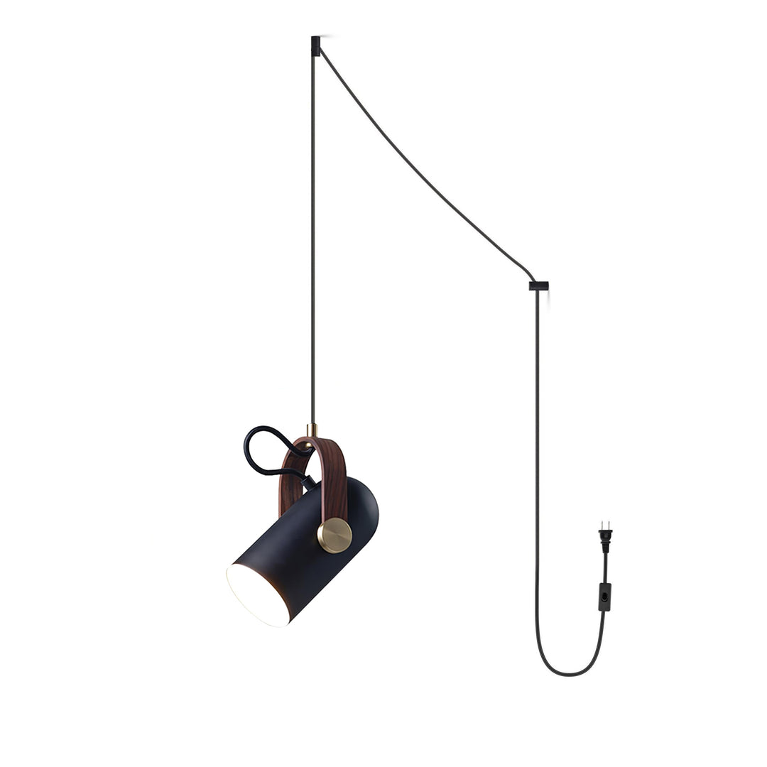 Sleek Mid-Century Pendant Light with Rotating Head