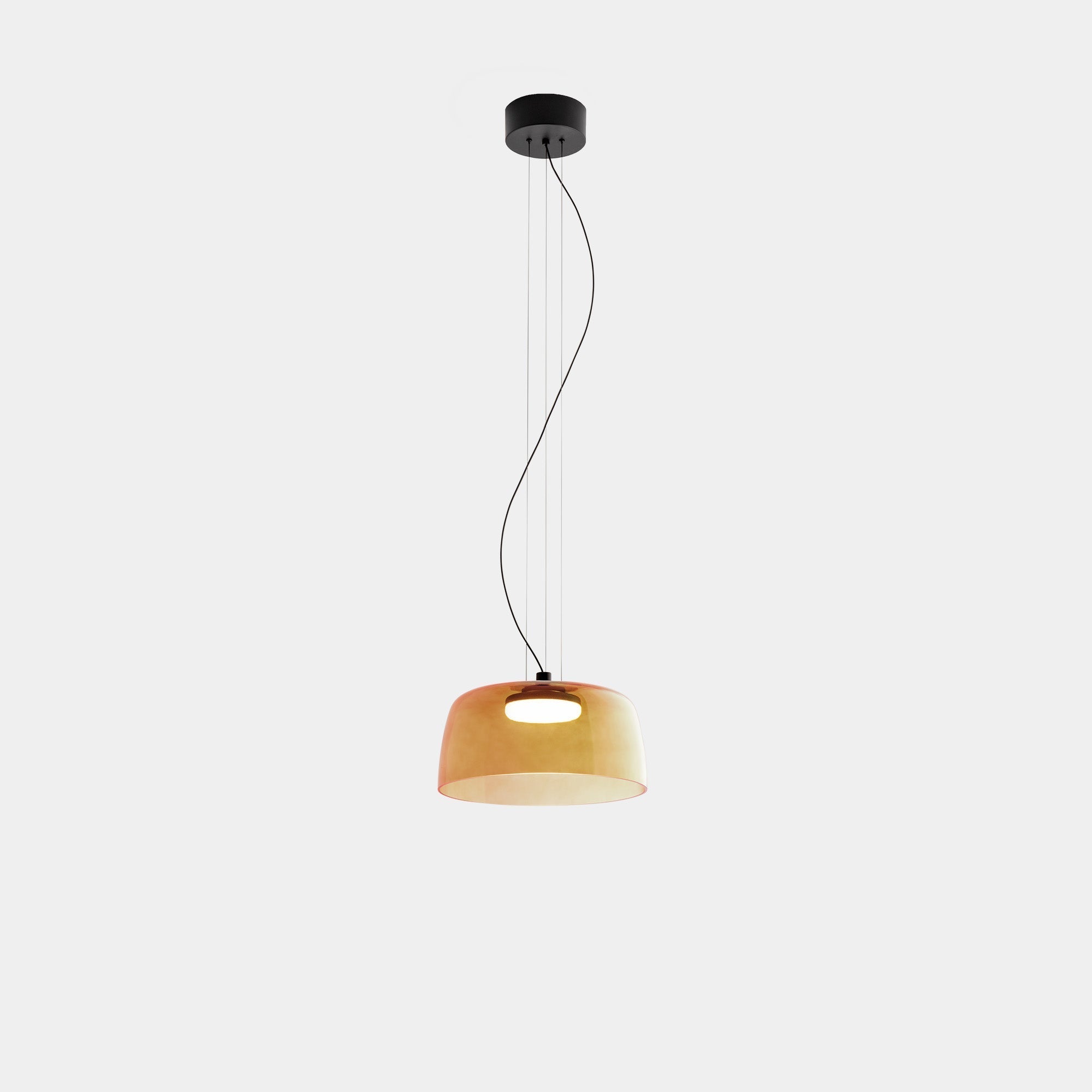 Sleek Pendant Light & Adjustable Dome Shade