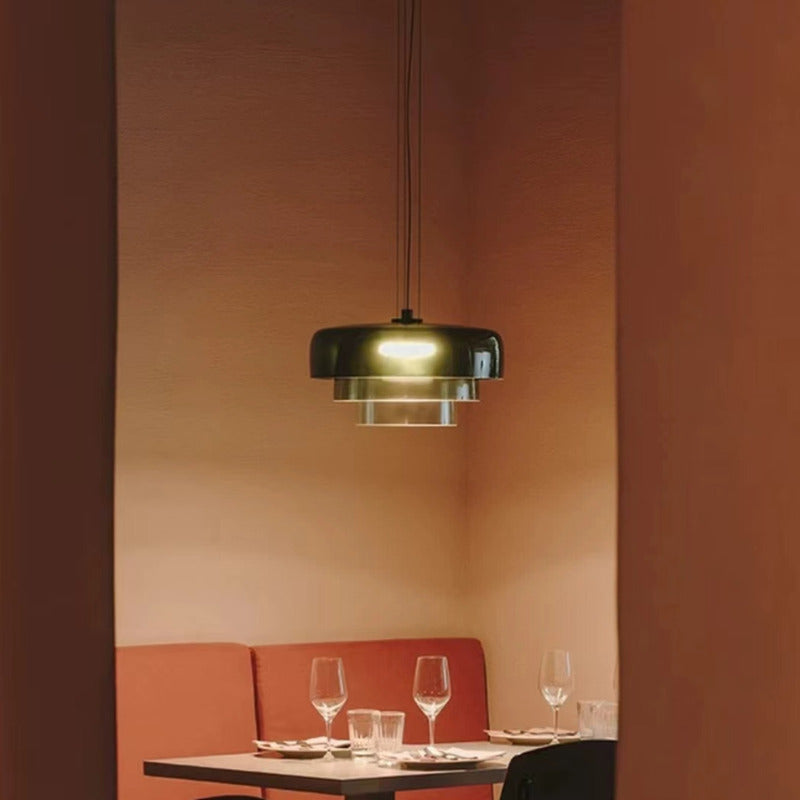 Sleek Pendant Light & Adjustable Dome Shade