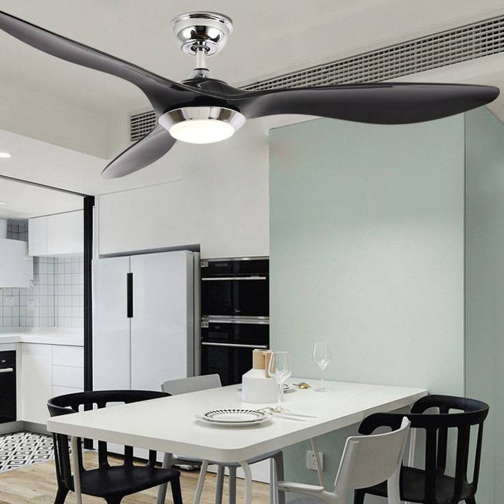 3-Blade Ceiling Fan with Light & Remote Control