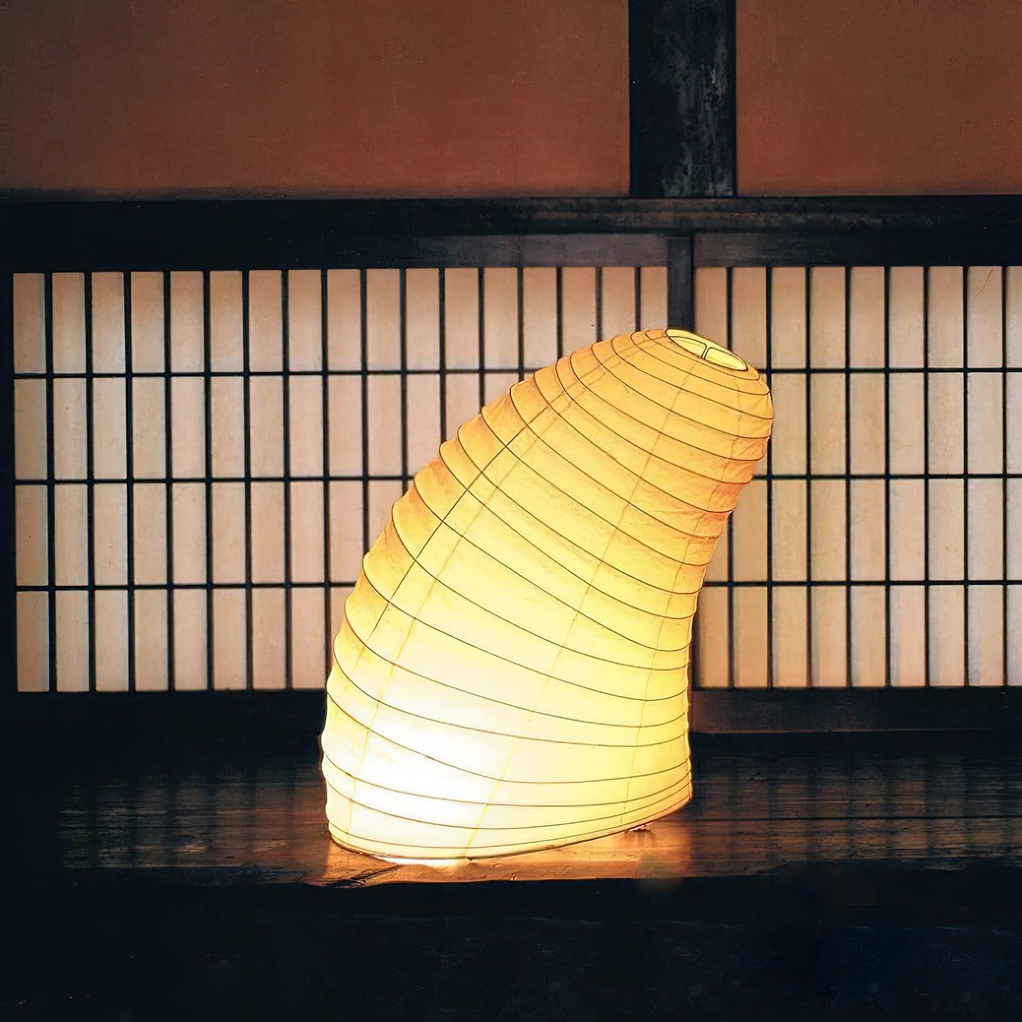 Akari Style Table Lamp - Unique Washi Paper Design