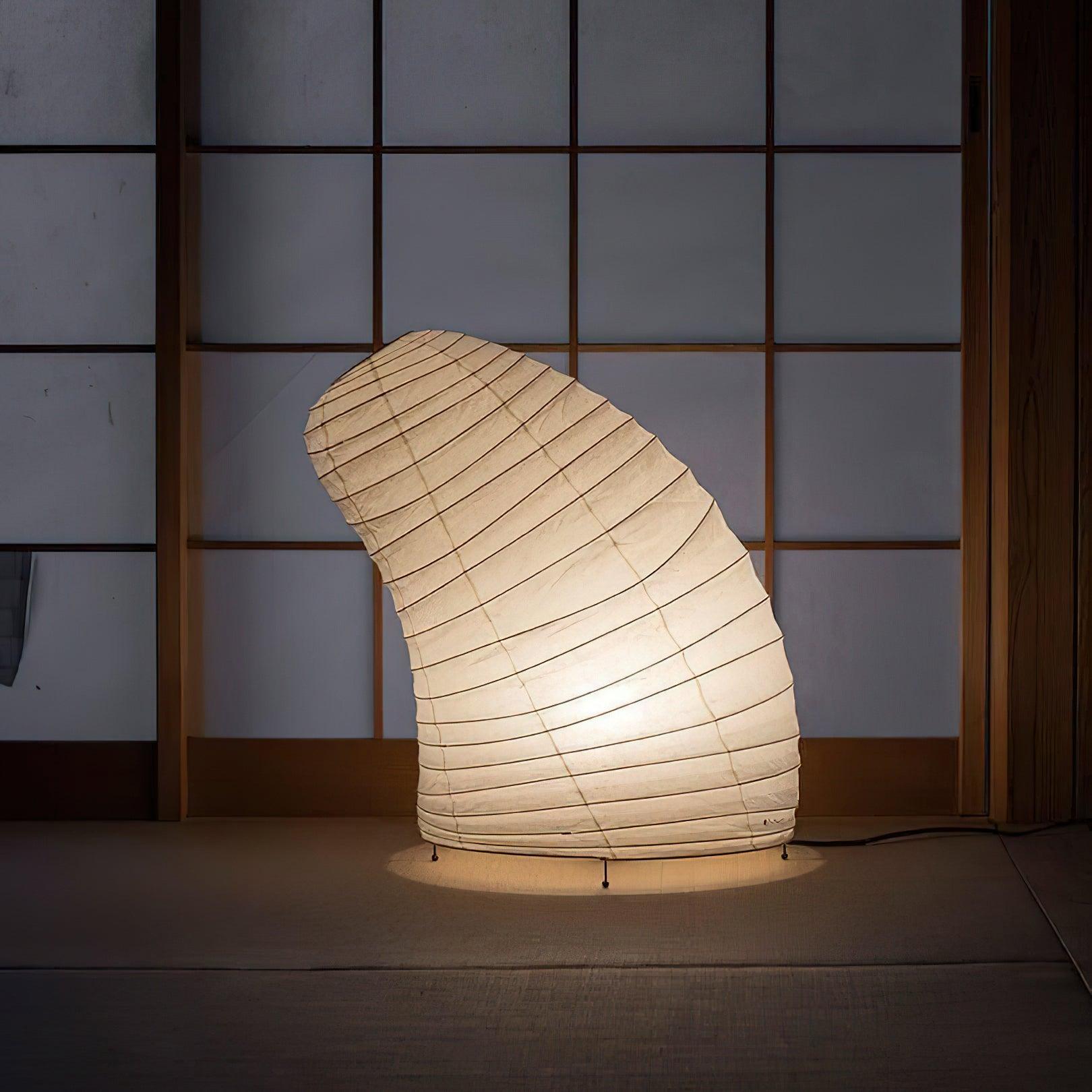 Akari Style Table Lamp - Unique Washi Paper Design