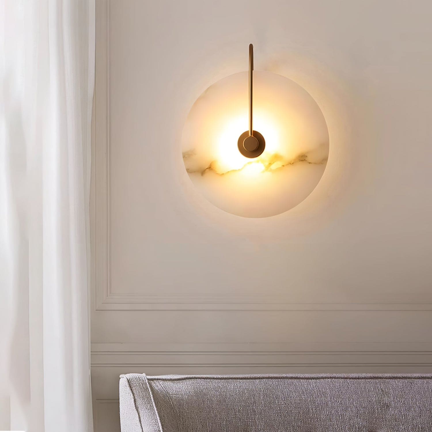 Alabaster LED Wall Lamp – Modern Design & Warm Light