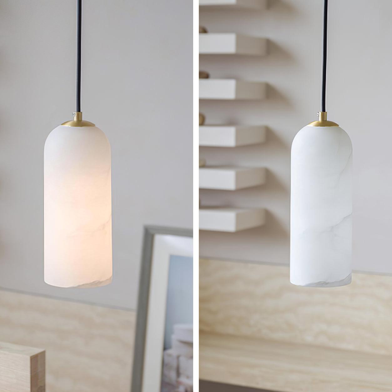 Alabaster Pendant Lamp – Mid-Century Modern Design