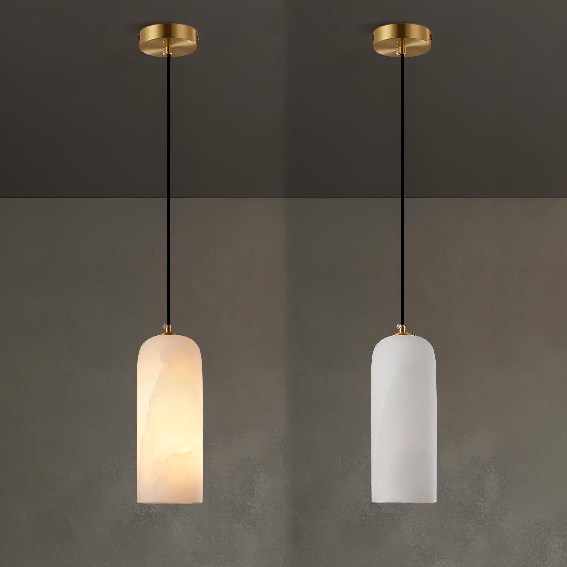 Alabaster Pendant Lamp – Mid-Century Modern Design