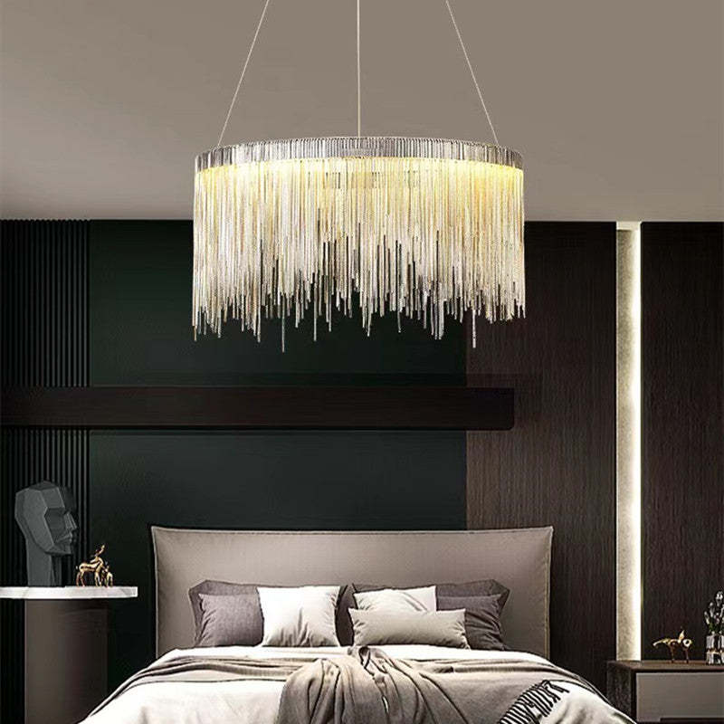 Art Deco Pendant Light – Elegant Tassel Chain Design