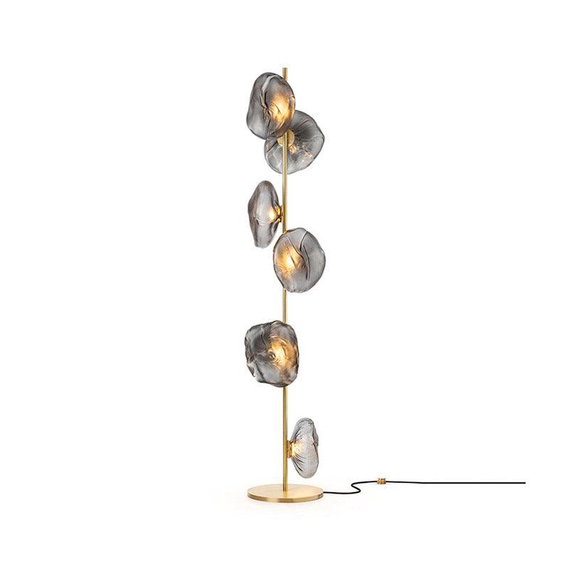 Artistic Glass Petals Standing Lamp