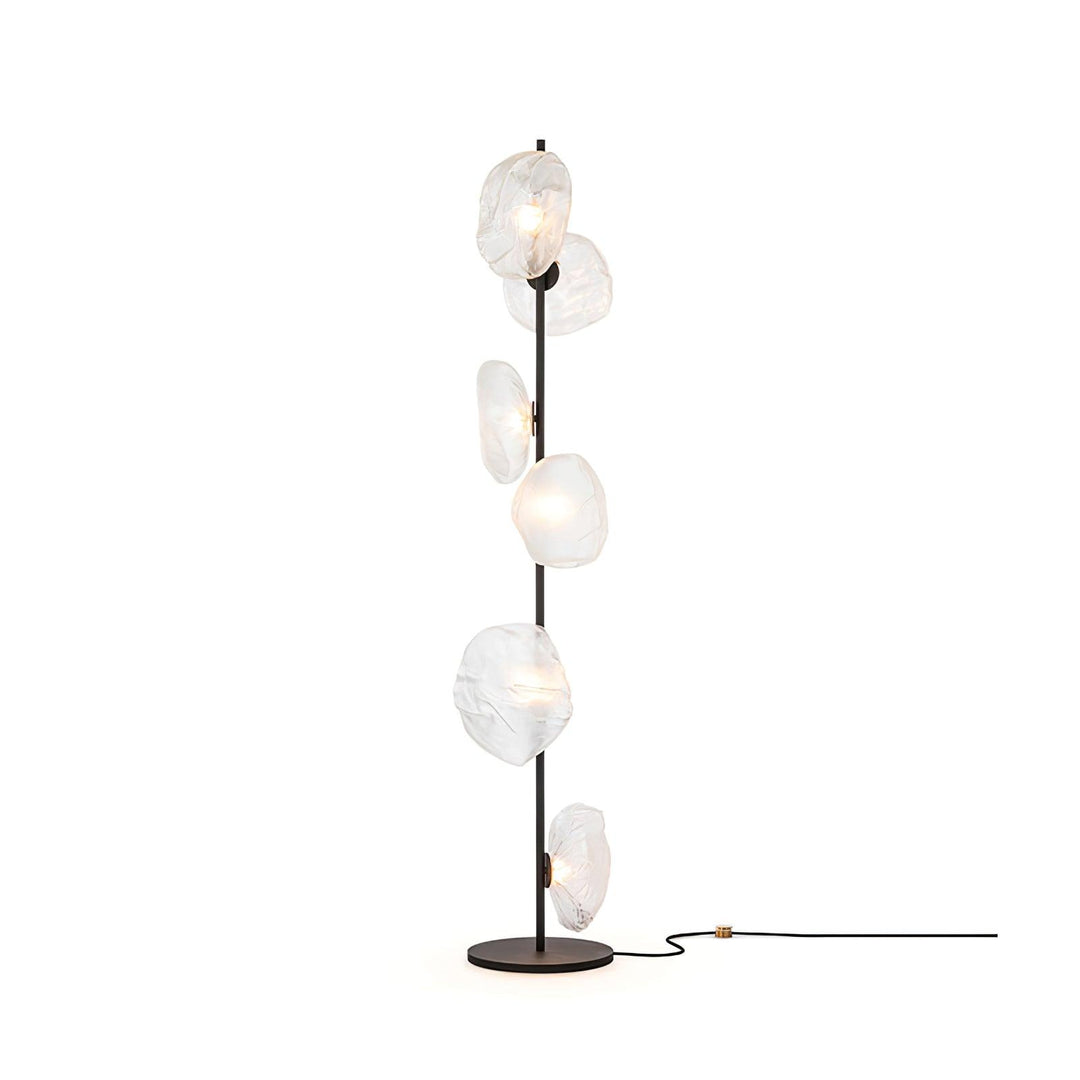 Artistic Glass Petals Standing Lamp