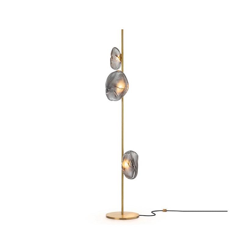 Artistic Glass Petals Standing Lamp