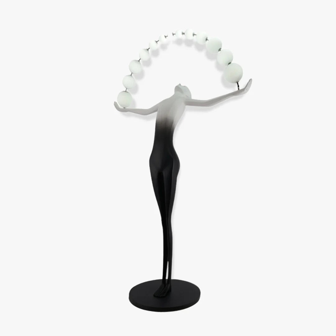 Artistic Human Figure Floor Lamp