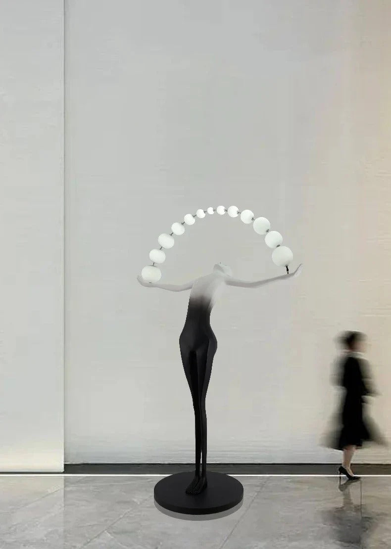 Artistic Human Figure Floor Lamp