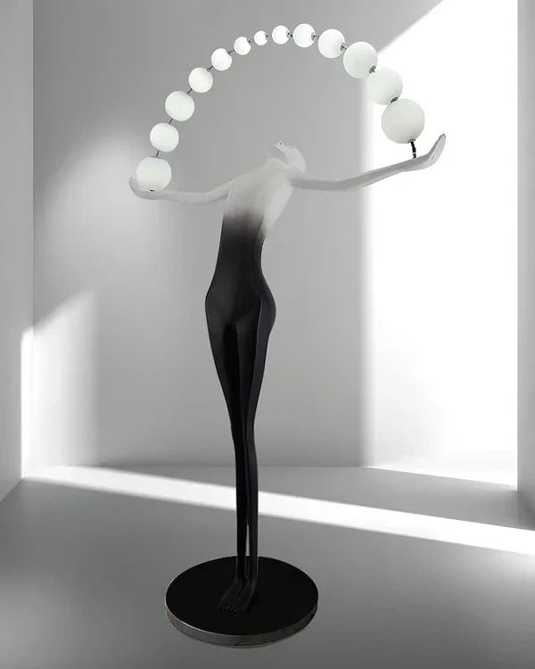 Artistic Human Figure Floor Lamp