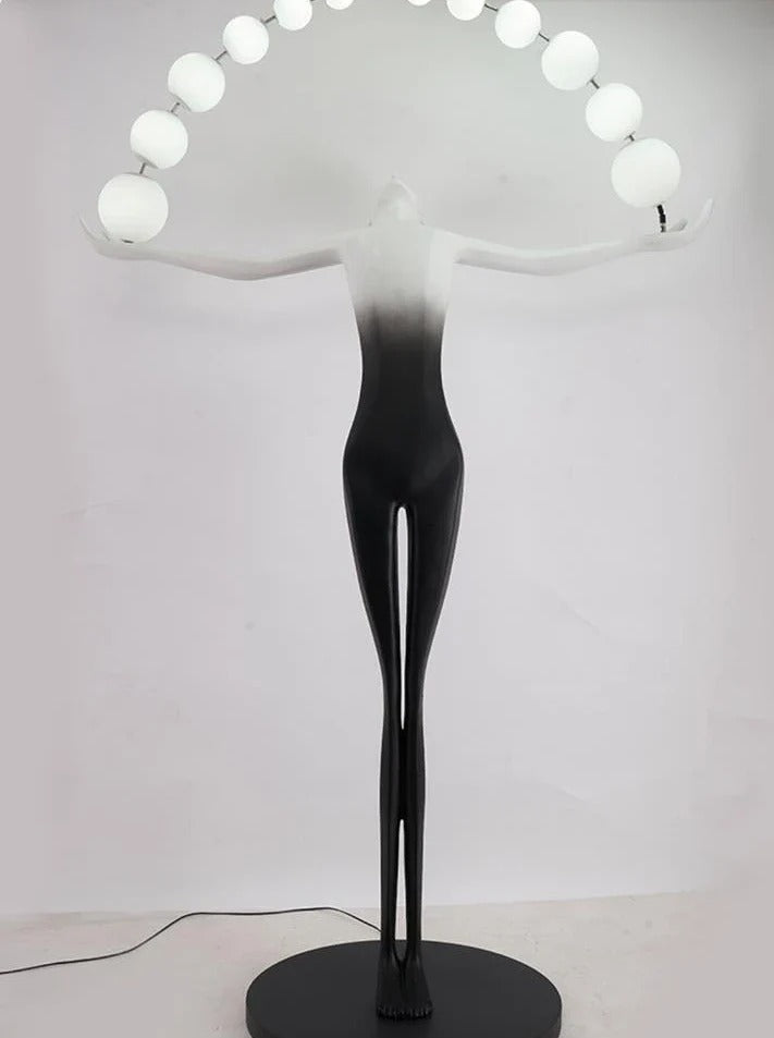 Artistic Human Figure Floor Lamp