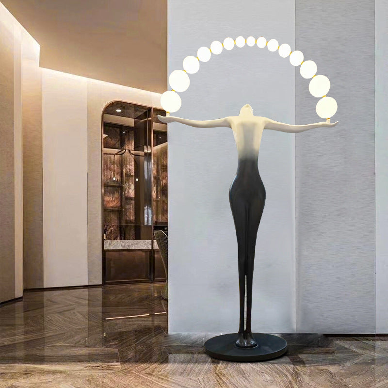 Artistic Human Figure Floor Lamp