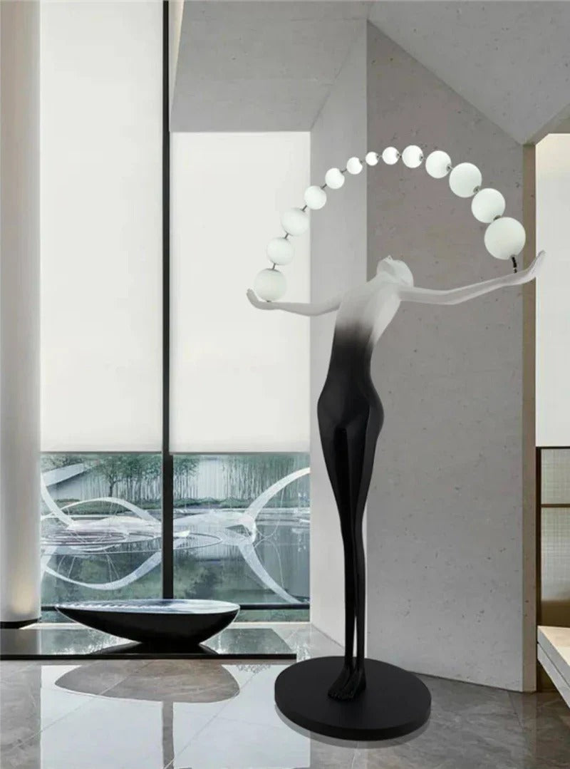 Artistic Human Figure Floor Lamp