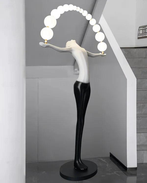 Artistic Human Figure Floor Lamp