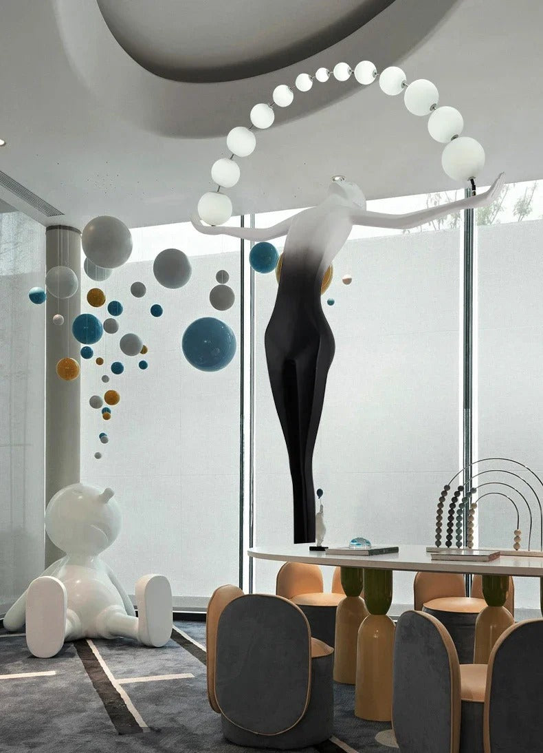 Artistic Human Figure Floor Lamp