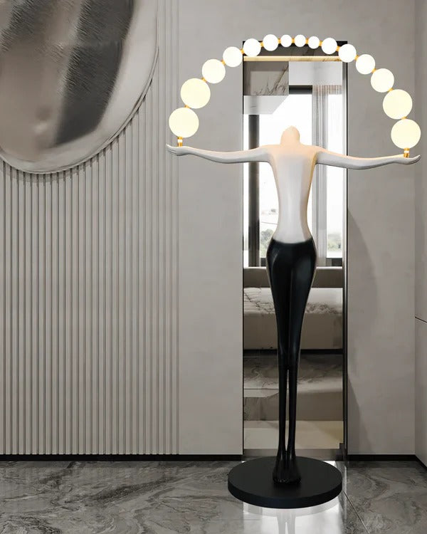 Artistic Human Figure Floor Lamp