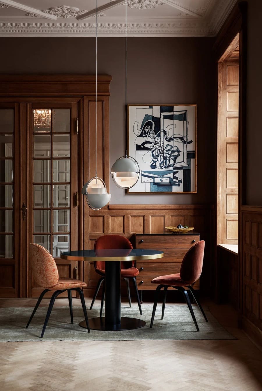 Bauhaus Adjustable Hemispherical Pendant Lamp