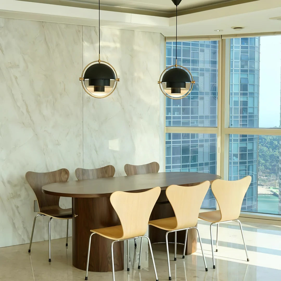 Bauhaus Adjustable Hemispherical Pendant Lamp