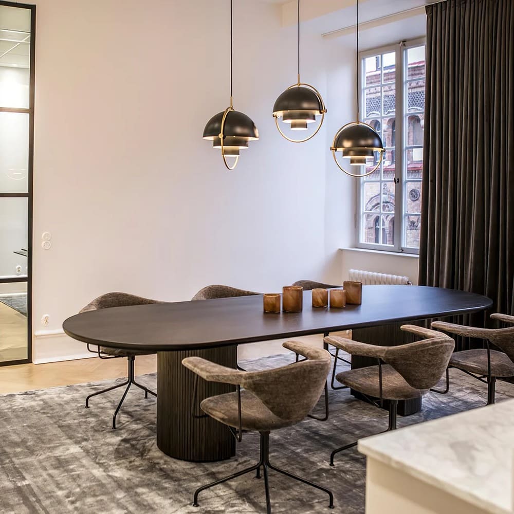 Bauhaus Adjustable Hemispherical Pendant Lamp