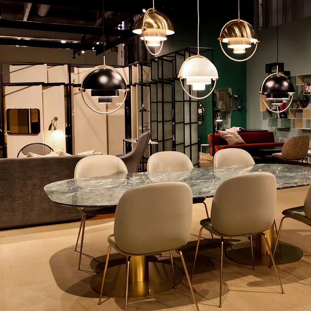 Bauhaus Adjustable Hemispherical Pendant Lamp