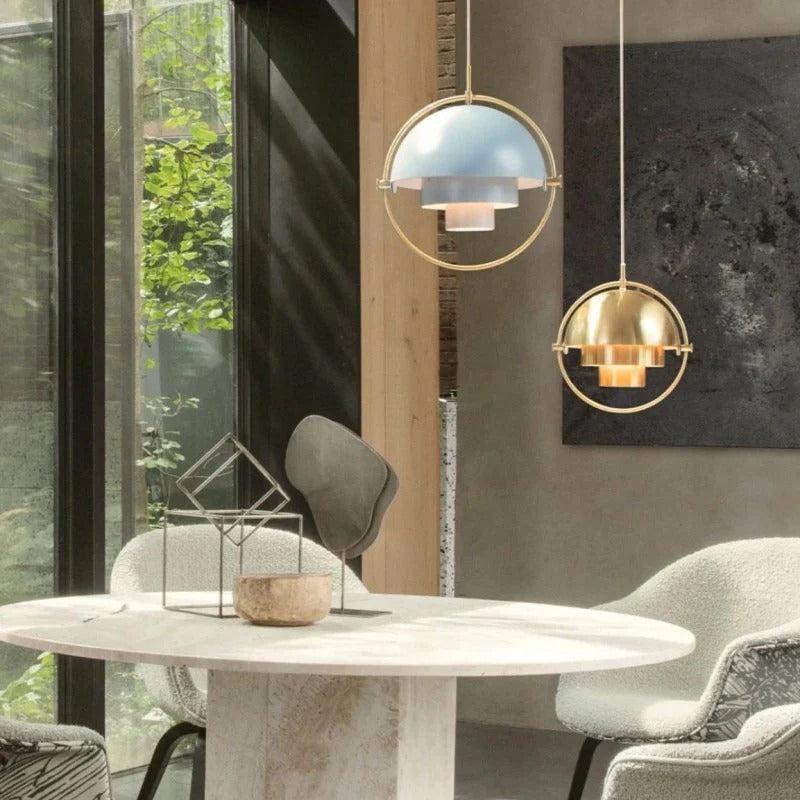 Bauhaus Adjustable Hemispherical Pendant Lamp