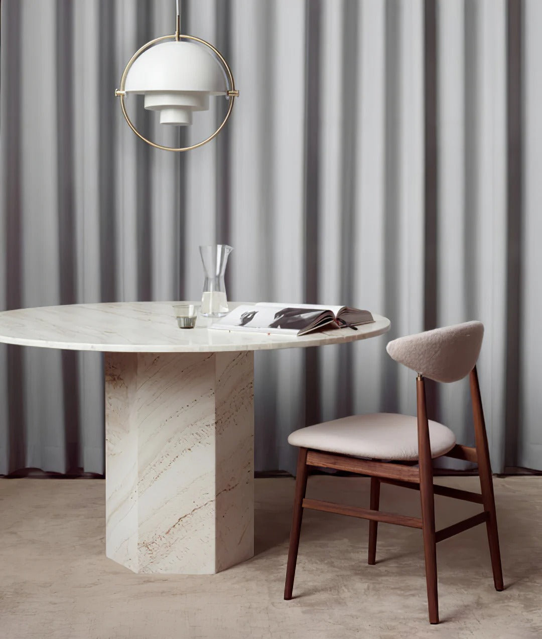 Bauhaus Adjustable Hemispherical Pendant Lamp