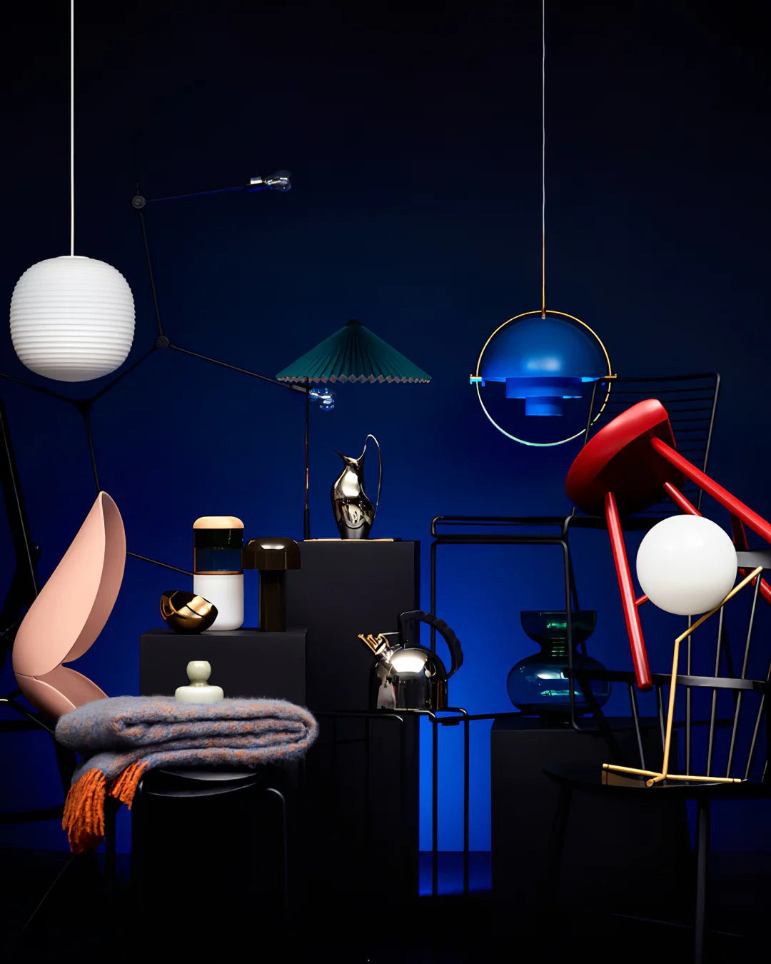 Bauhaus Adjustable Hemispherical Pendant Lamp
