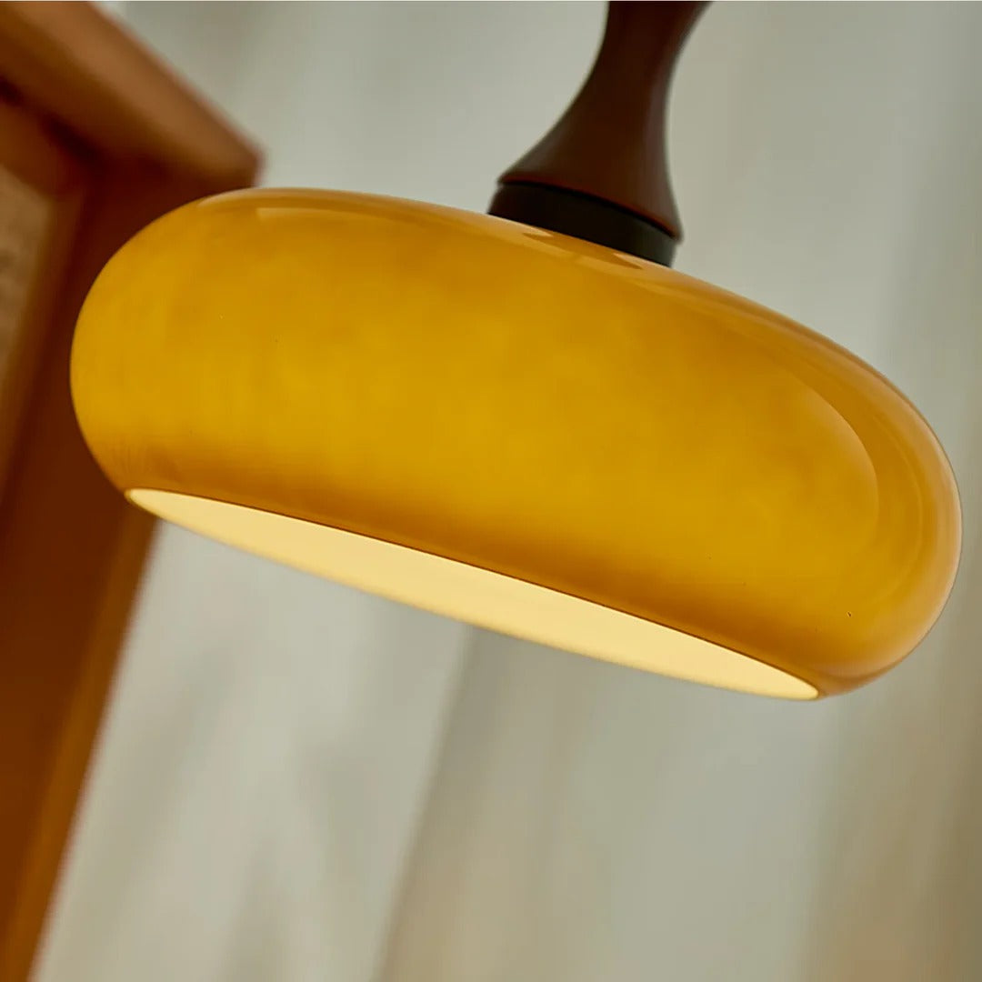 Mid-Century Modern LED Hourglass Pendant Lamp