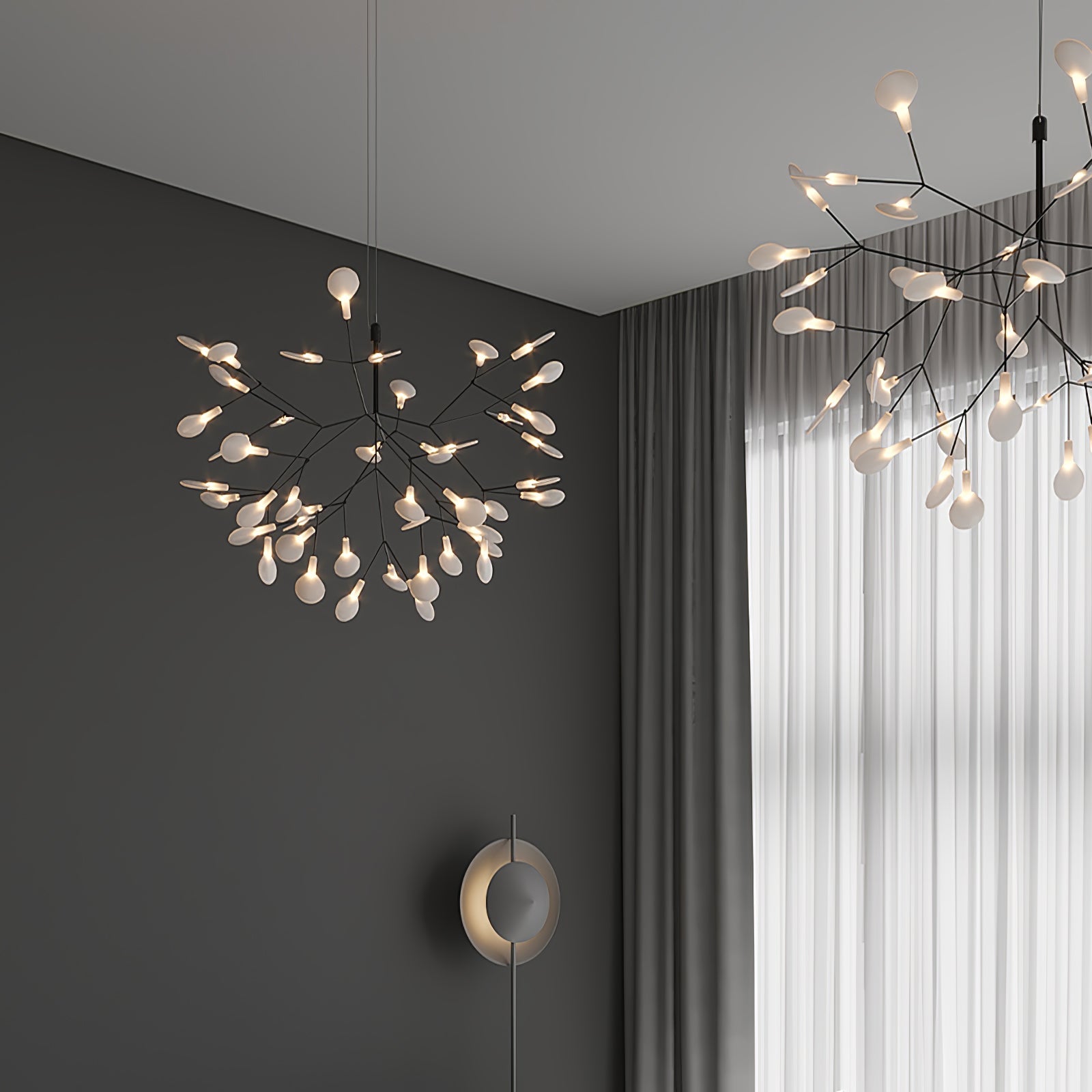 Black Firefly Chandelier - Modern Design