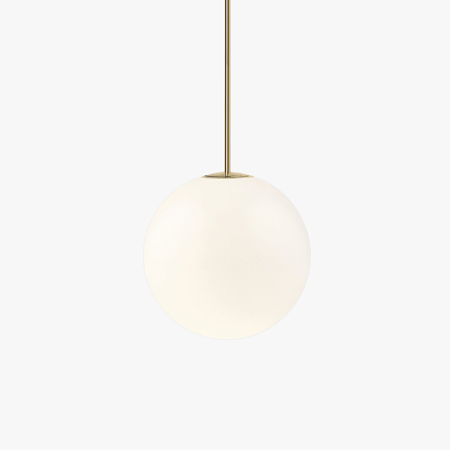 Brass Architectural Pendant Light - Modern Globe Design