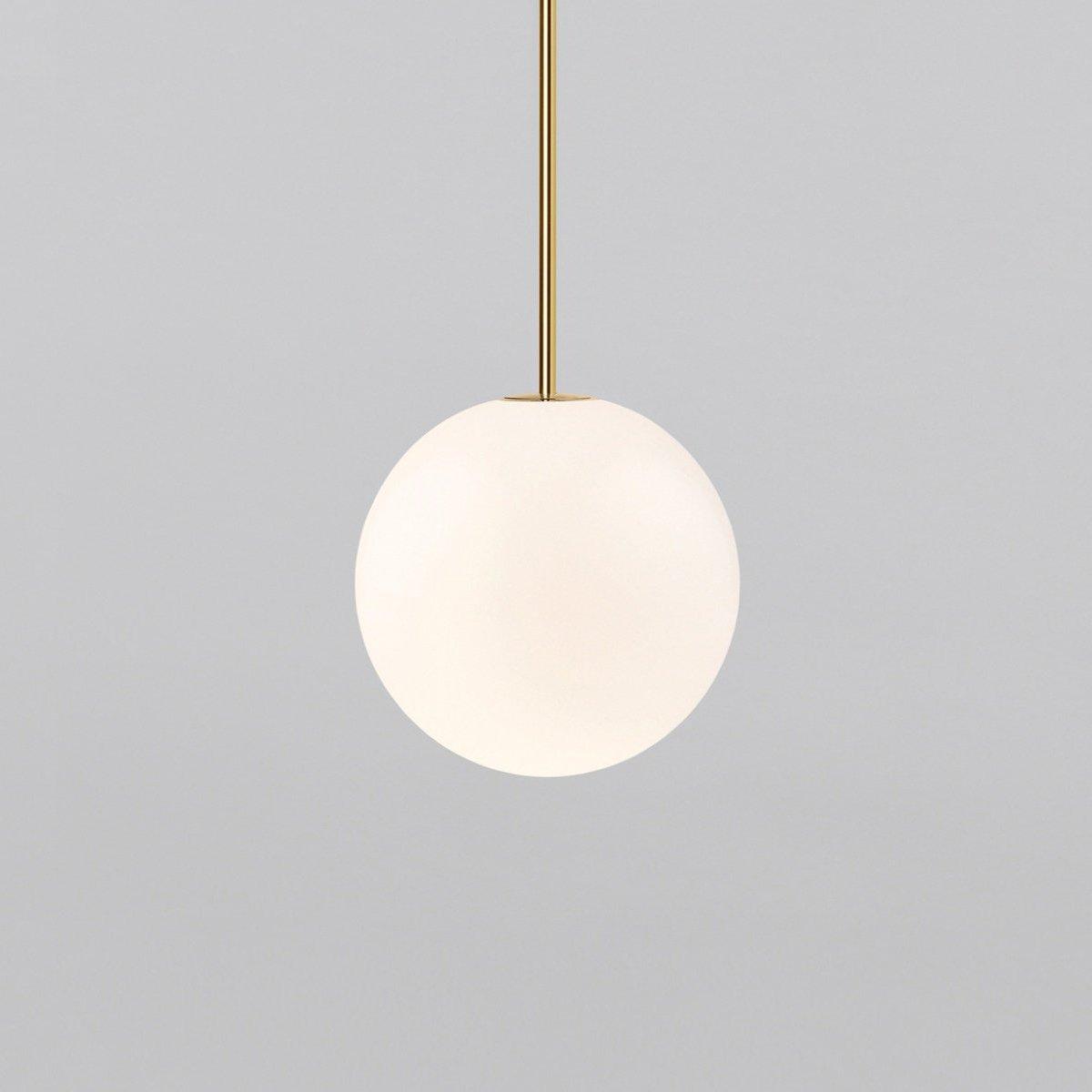 Brass Architectural Pendant Light - Modern Globe Design