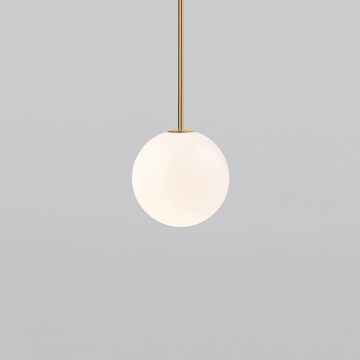 Brass Architectural Pendant Light - Modern Globe Design