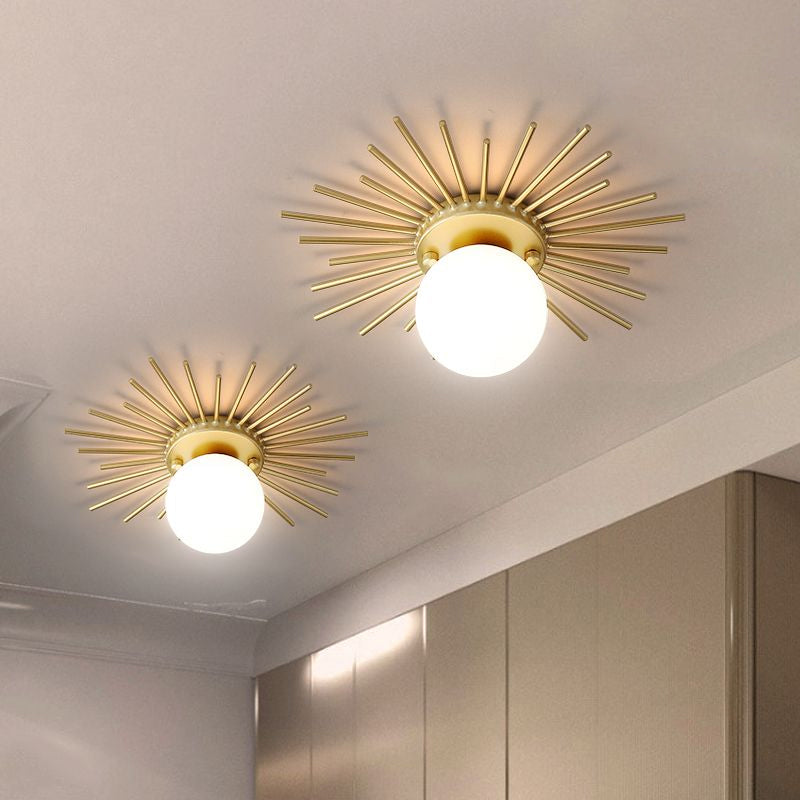 Brass Radiant Ceiling Light – Modern Elegance