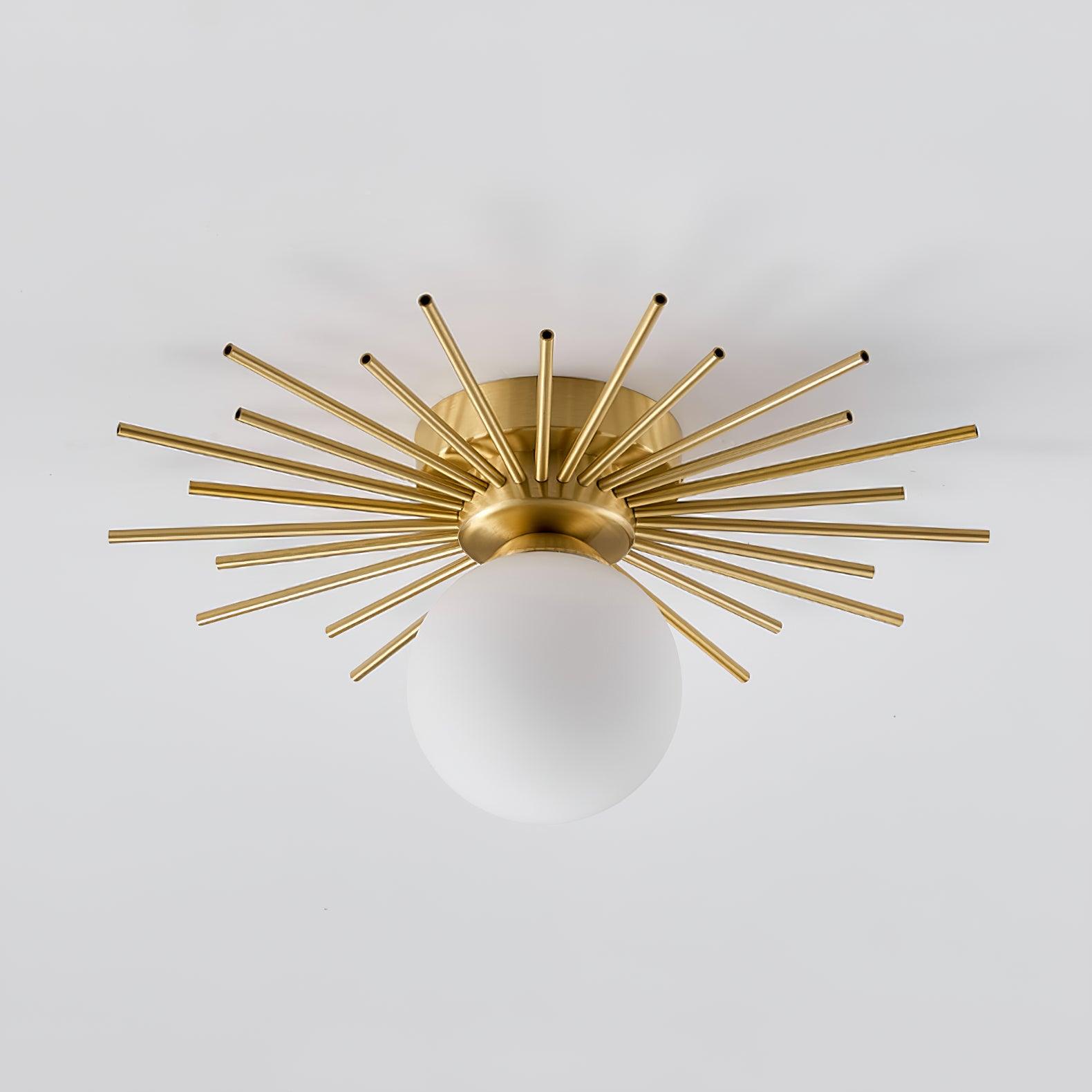 Brass Radiant Ceiling Light – Modern Elegance