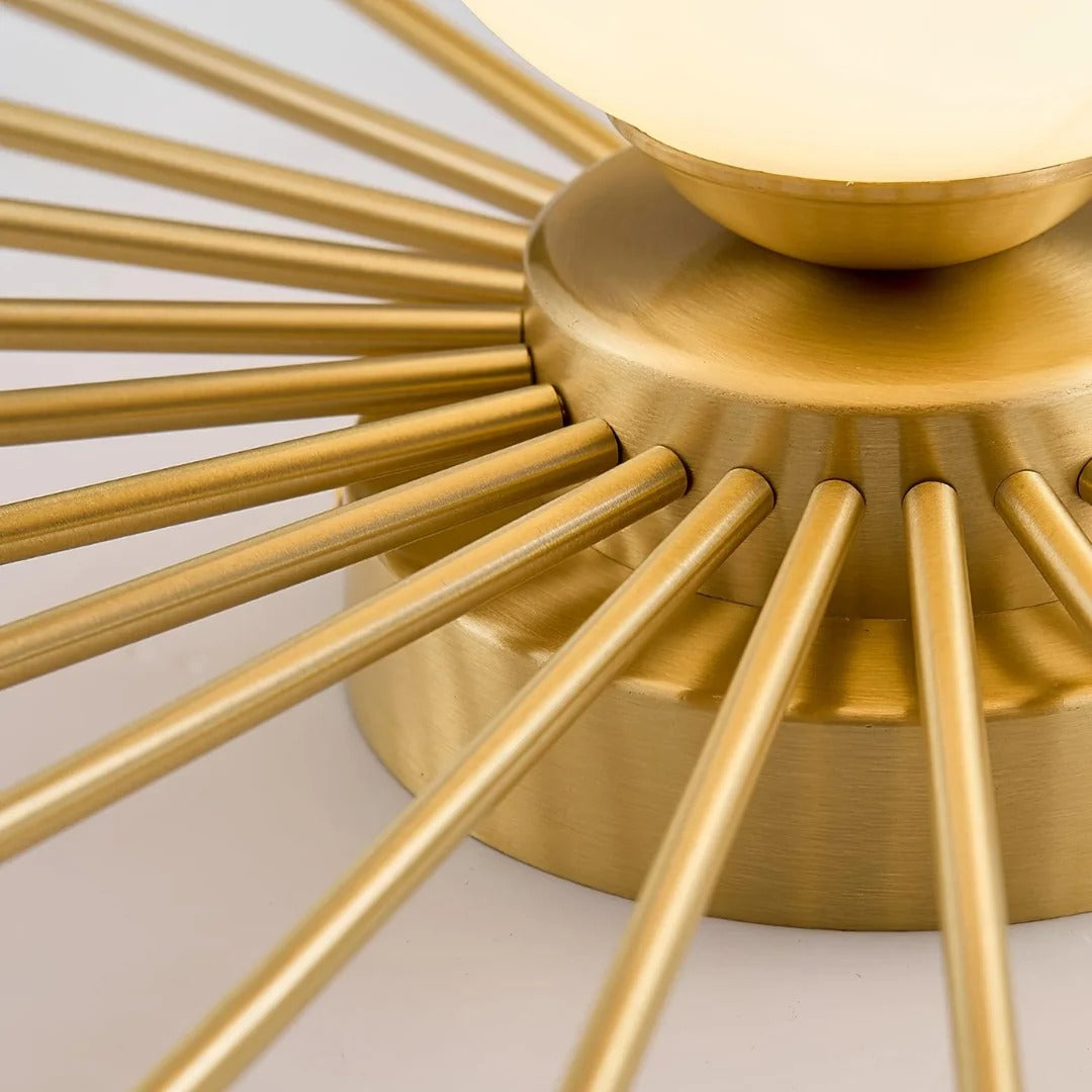 Brass Radiant Ceiling Light – Modern Elegance