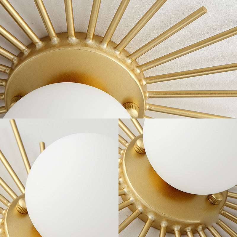 Brass Radiant Ceiling Light – Modern Elegance