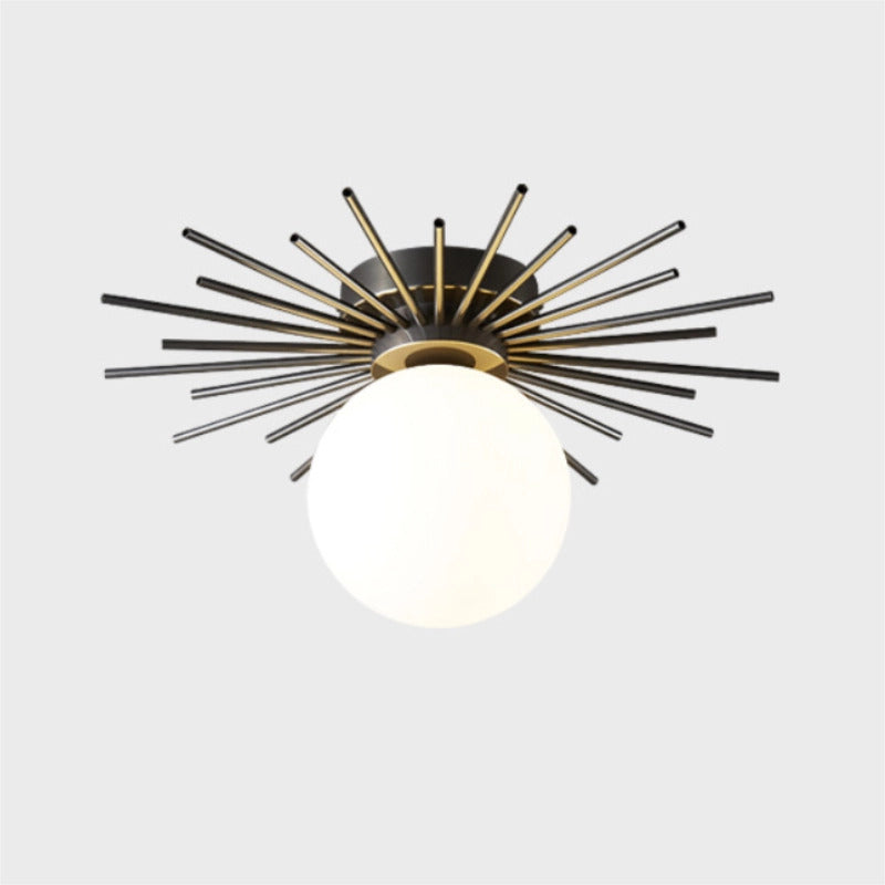 Brass Radiant Ceiling Light – Modern Elegance