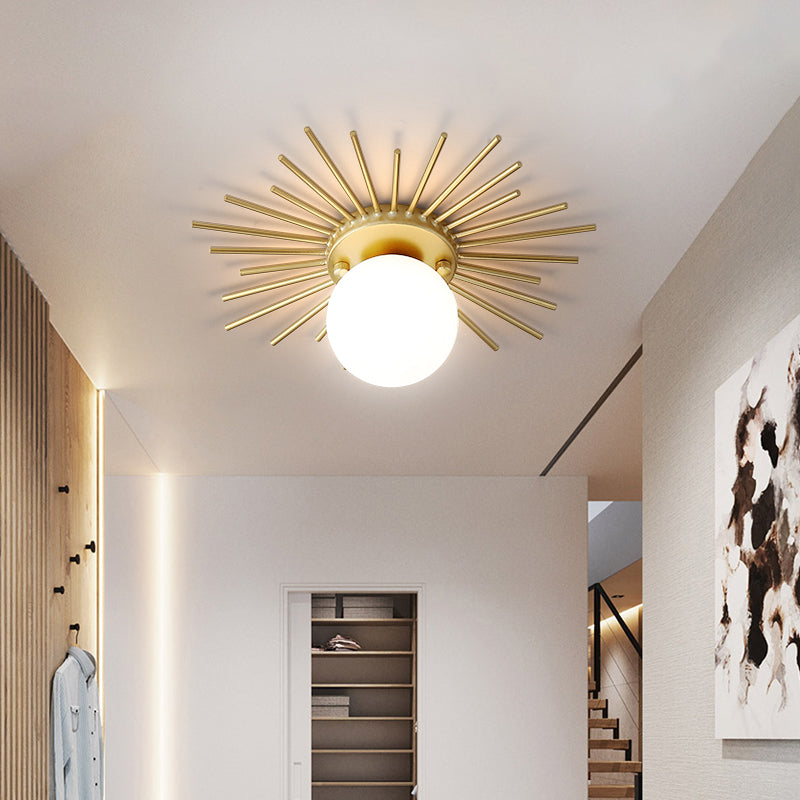 Brass Radiant Ceiling Light – Modern Elegance