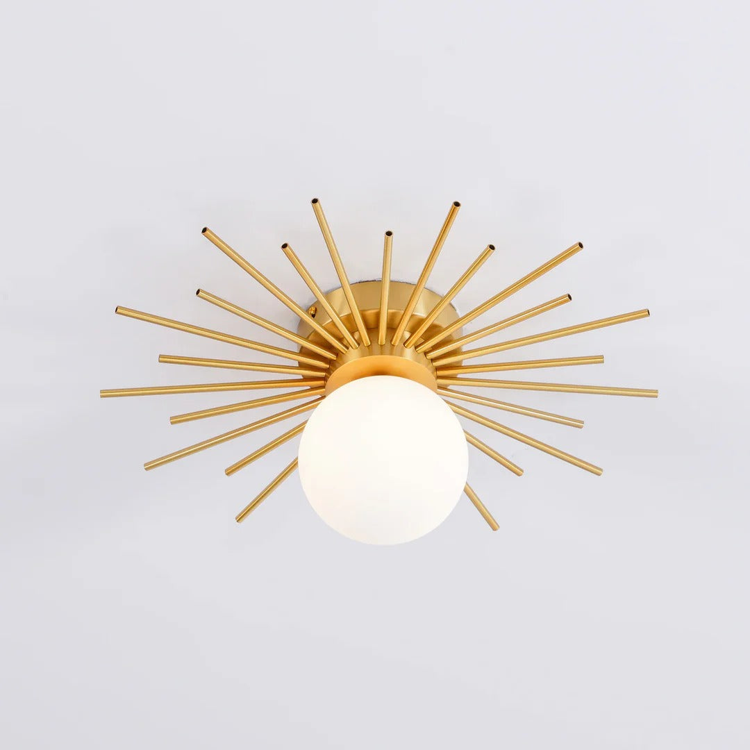 Brass Radiant Ceiling Light – Modern Elegance