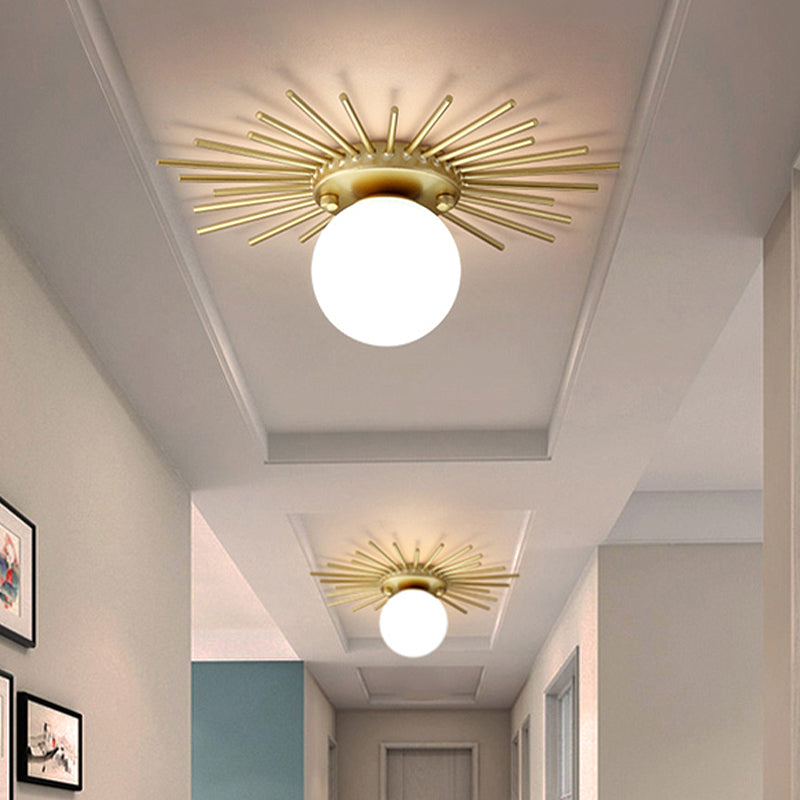 Brass Radiant Ceiling Light – Modern Elegance