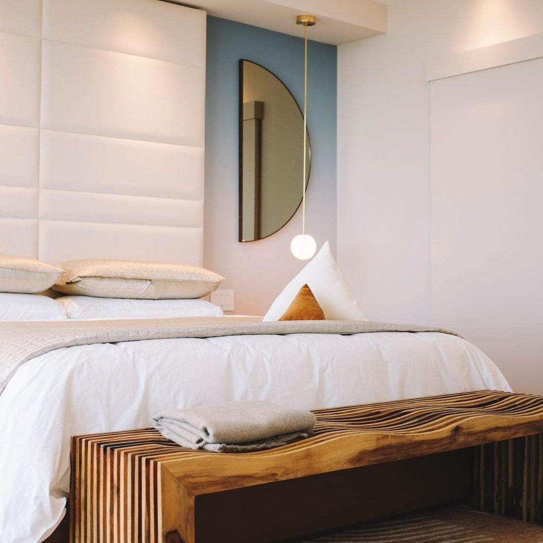 Brass Architectural Pendant Light - Modern Globe Design