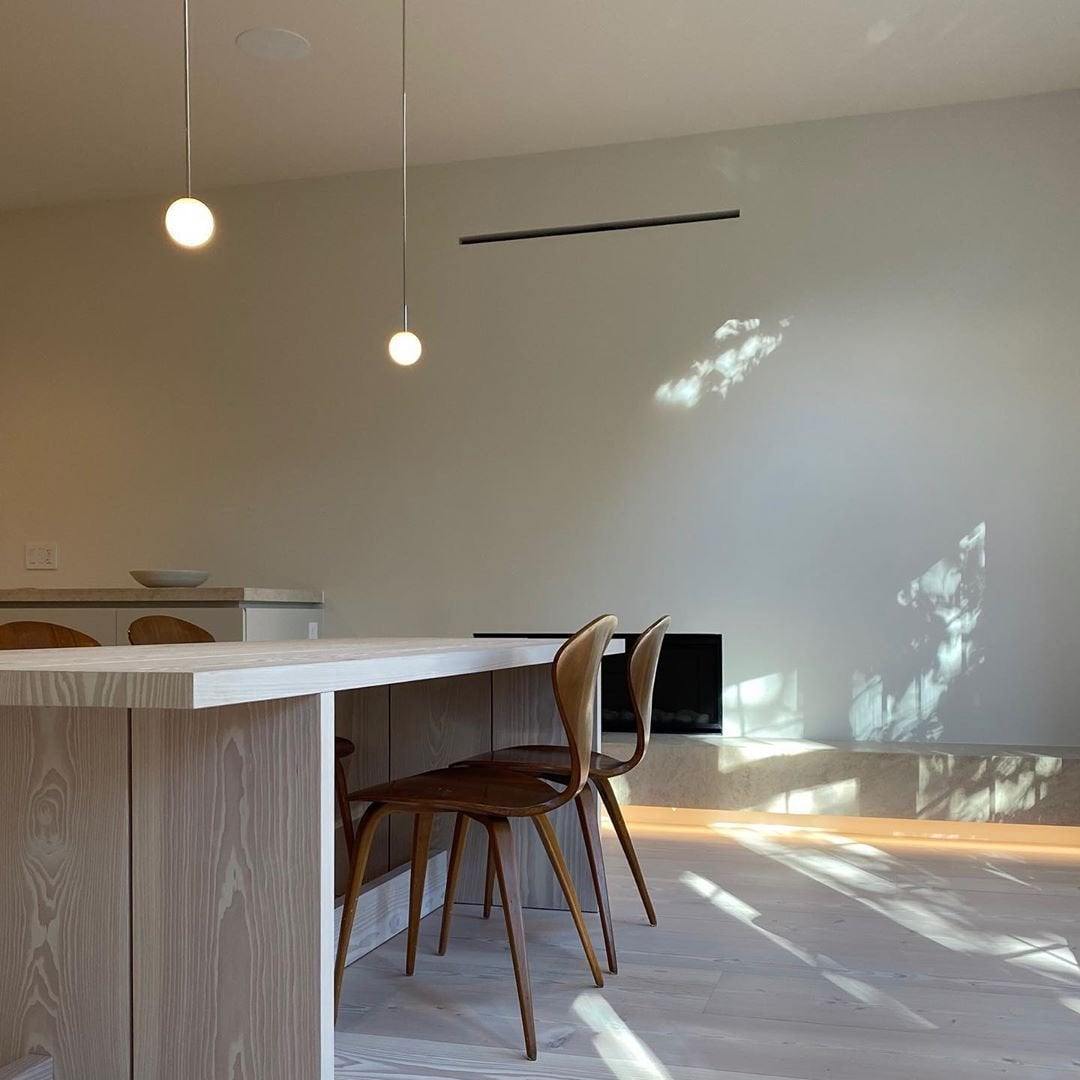 Brass Architectural Pendant Light - Modern Globe Design
