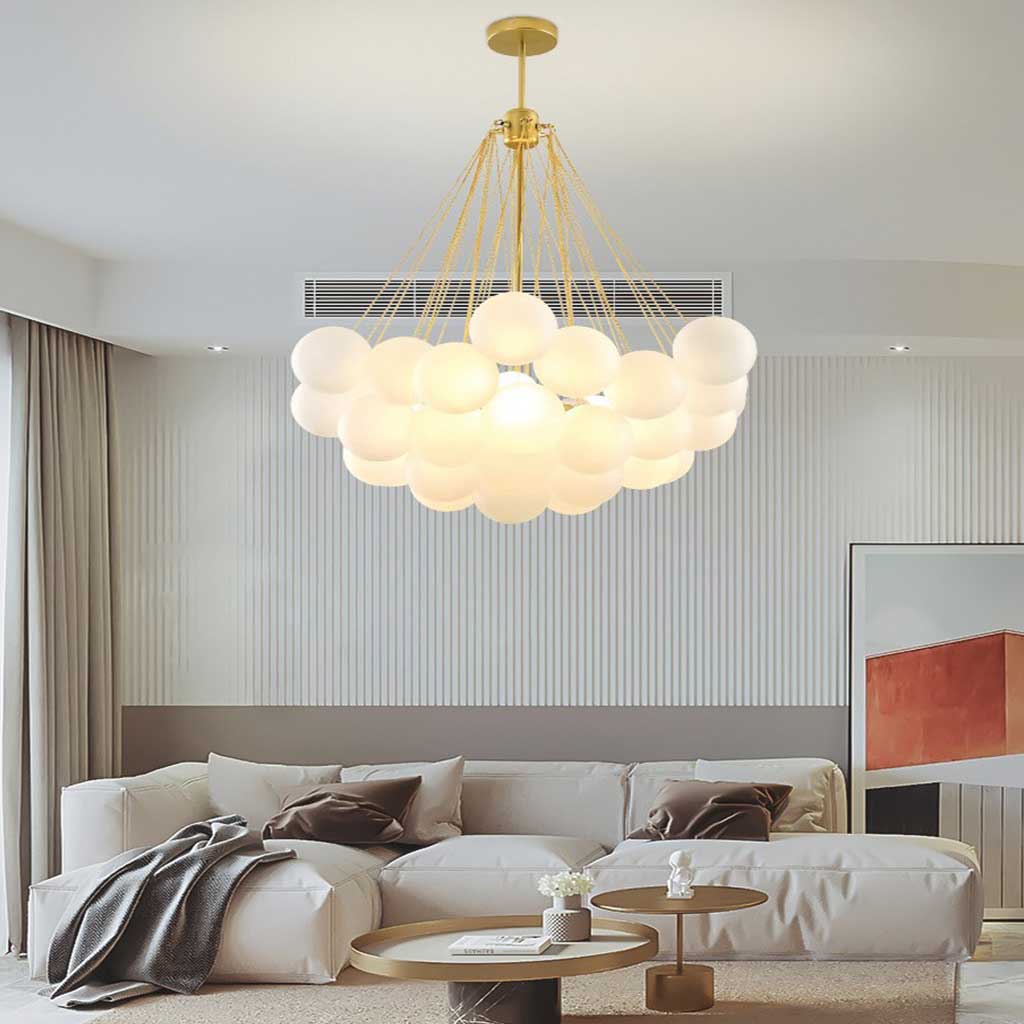 Bubble Chandelier – Modern Nordic Glass Design