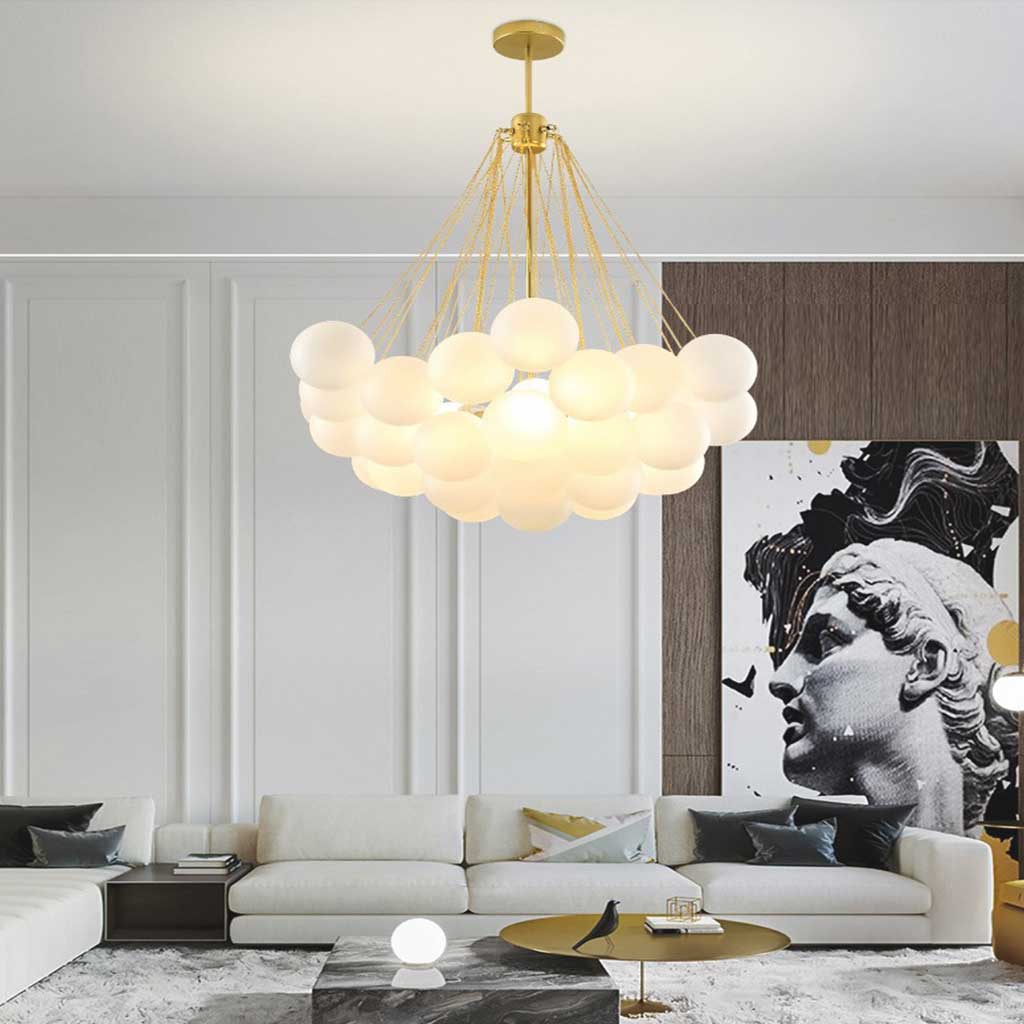 Bubble Chandelier – Modern Nordic Glass Design