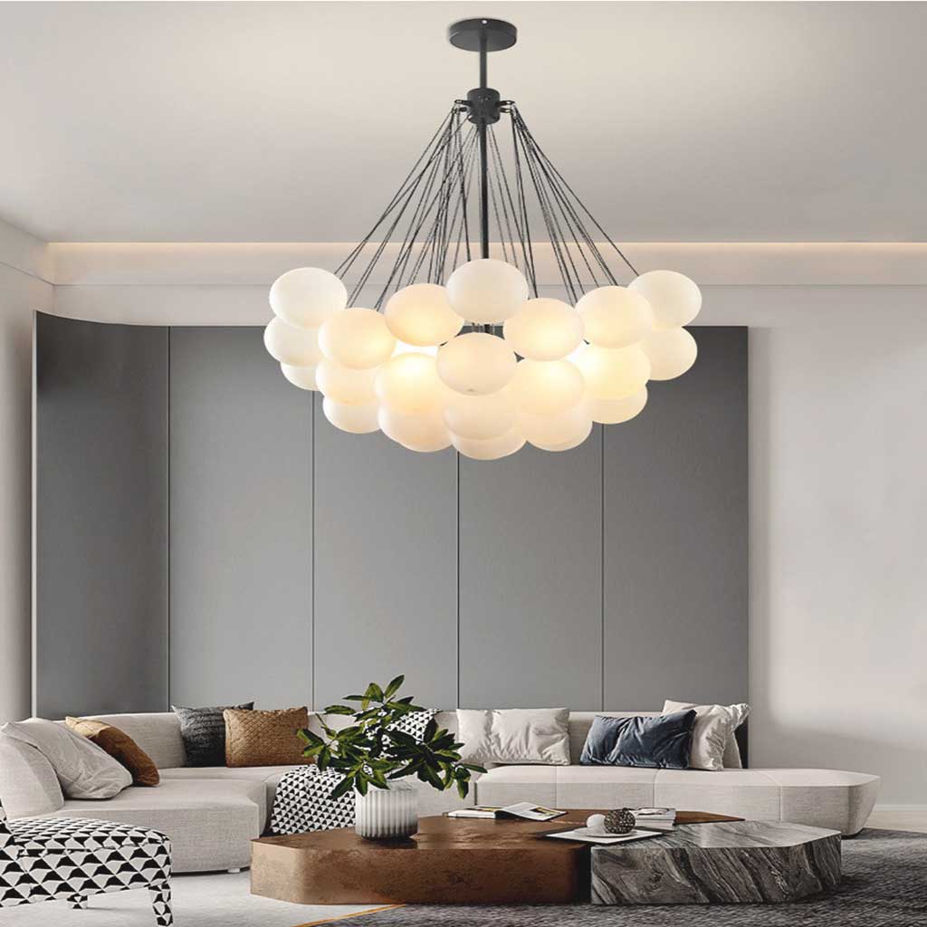 Bubble Chandelier – Modern Nordic Glass Design