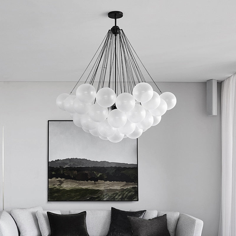 Bubble Chandelier – Modern Nordic Glass Design