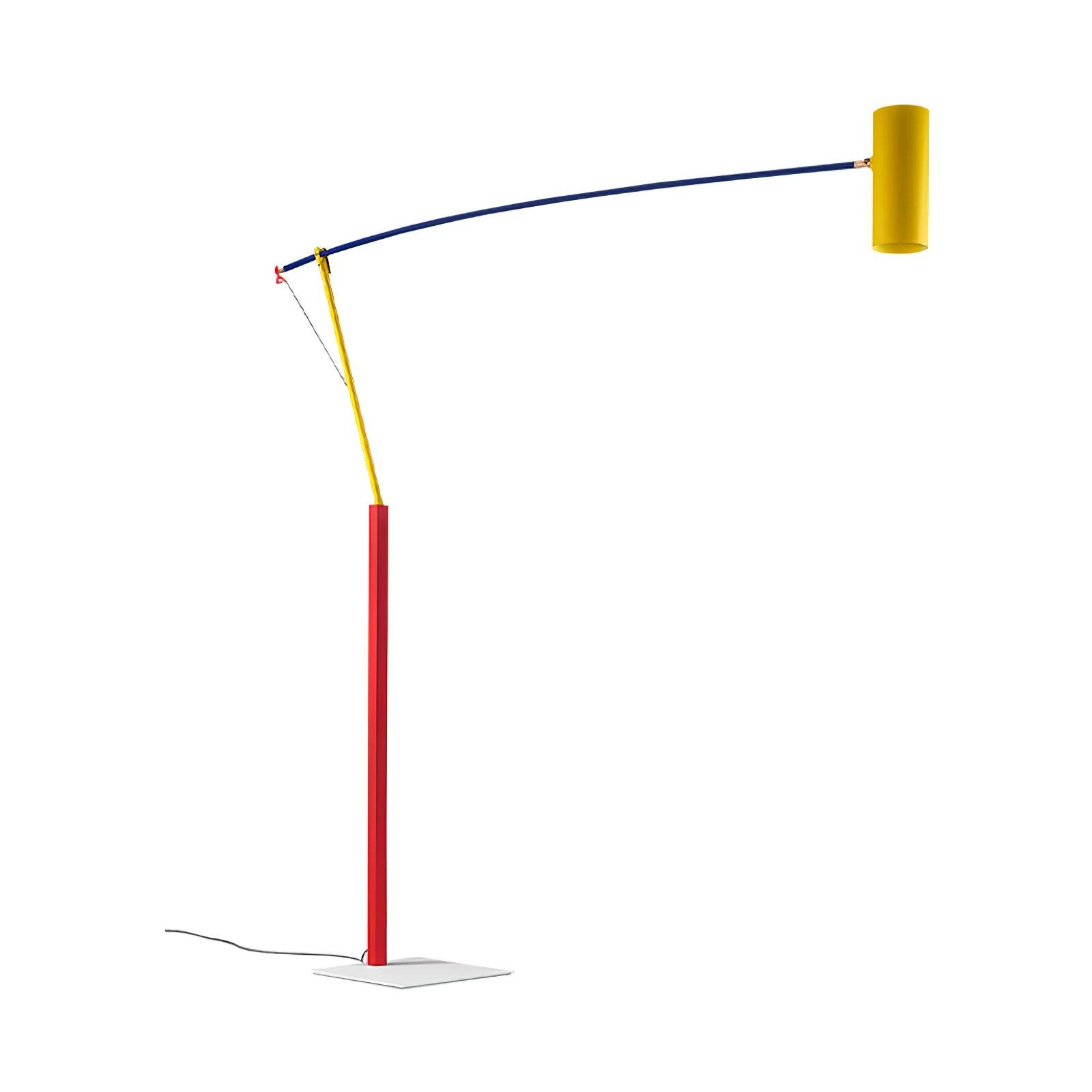 Colorful Adjustable Floor Lamp – Modern Primary Colors